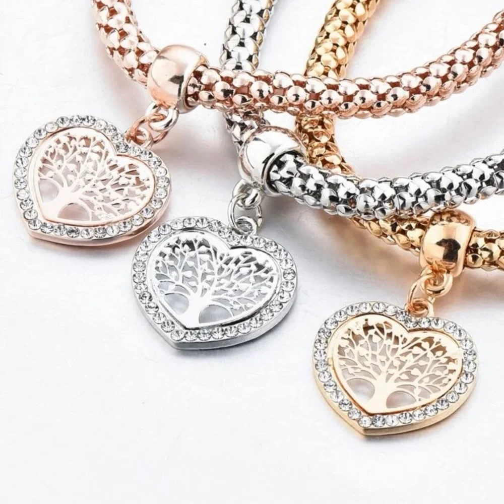 ⭐️RESTOCK⭐️NEW! Gold / Silver / Rose Gold & CZ Tree 🌳 of Life Bracelets - Picture 6 of 8